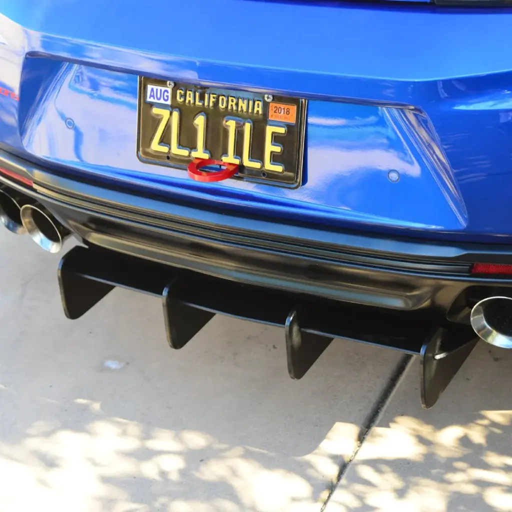 2016-2018 Chevrolet Camaro SS/LT Rear Diffuser w/ Quad Tip Stock Muffler - Standard - 23112100