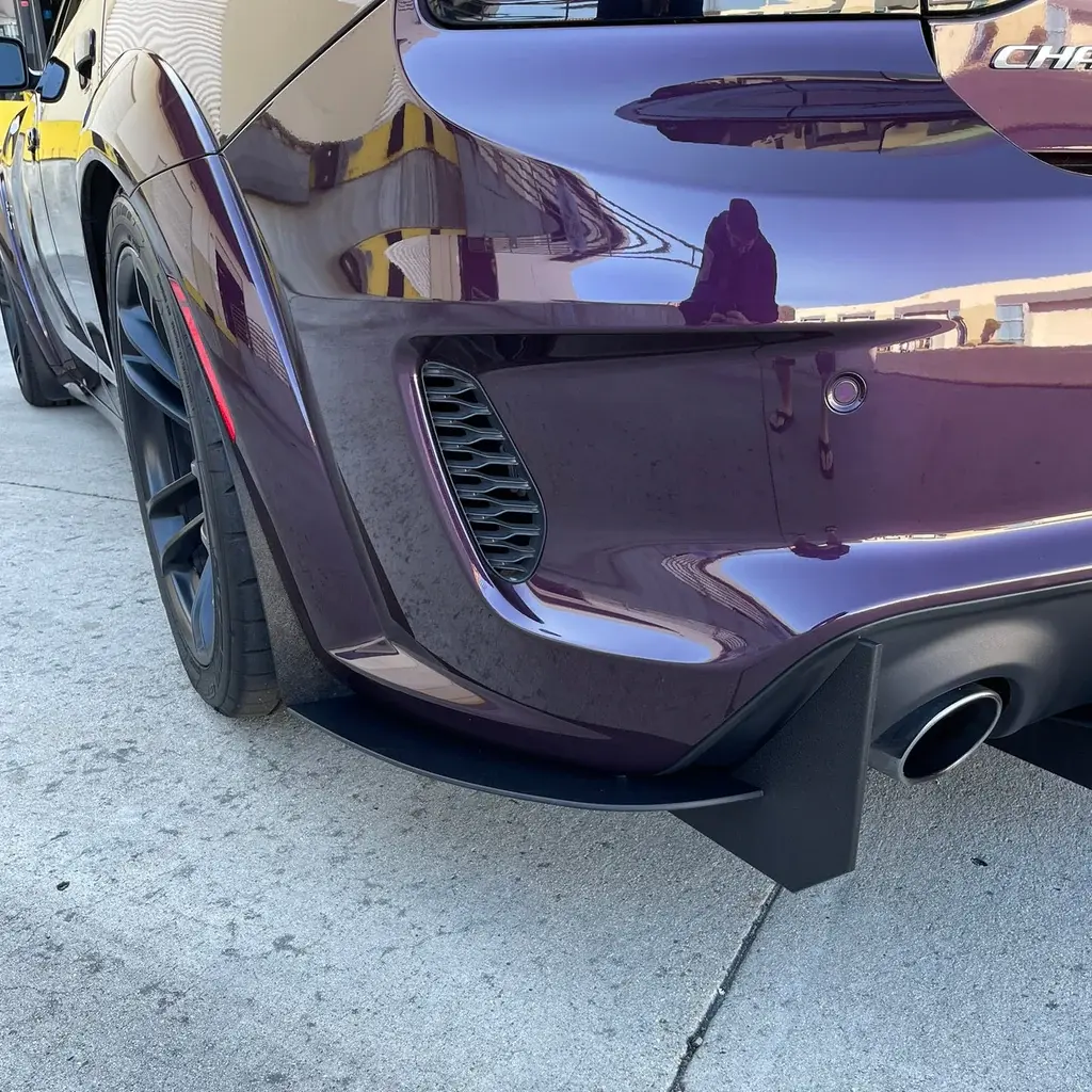 2020-2023 Dodge Charger Widebody Stealth Full 3 Piece Diffuser Kit Black Powder Coated Threaded