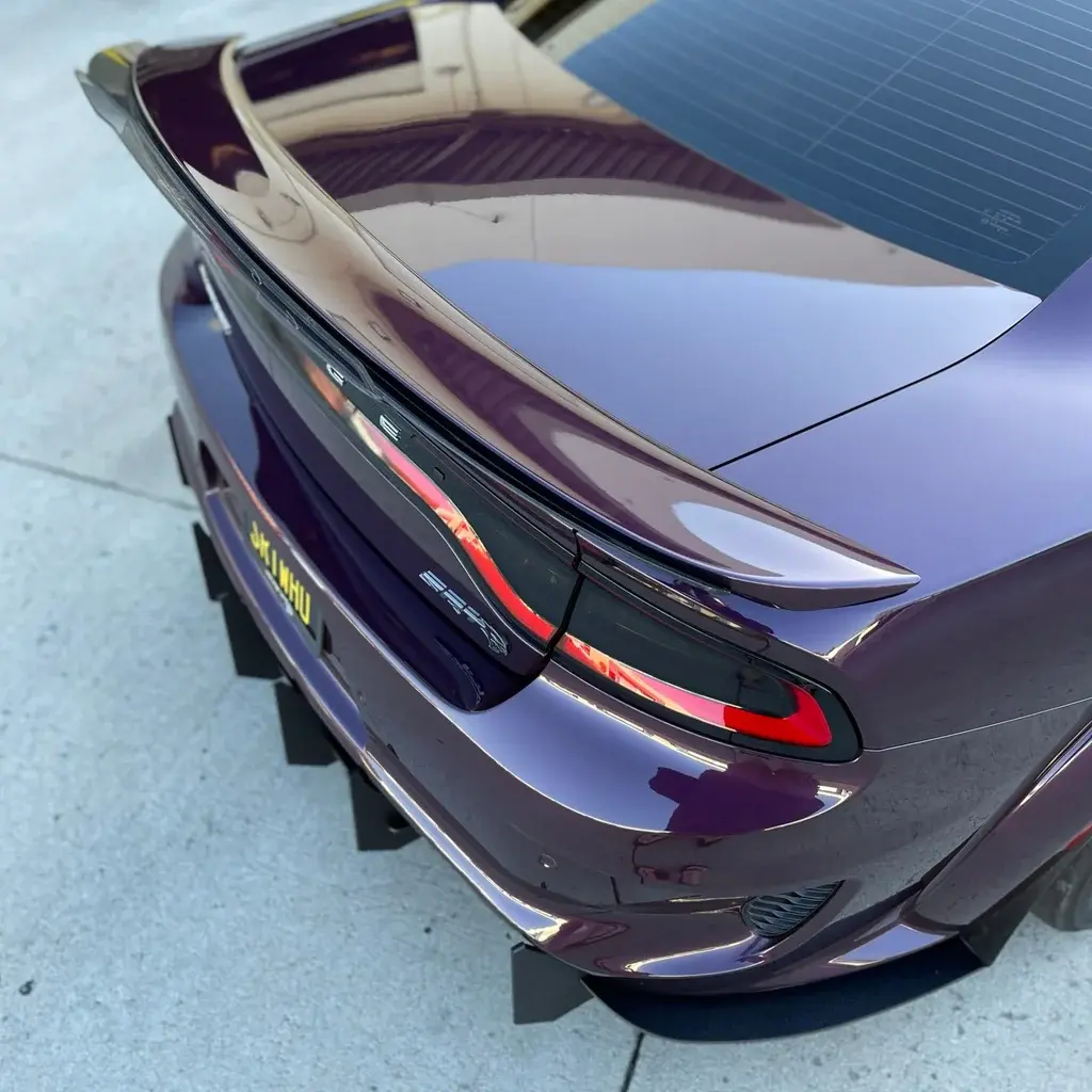 2020-2023 Dodge Charger Widebody Stealth Full 3 Piece Diffuser Kit Black Powder Coated Threaded