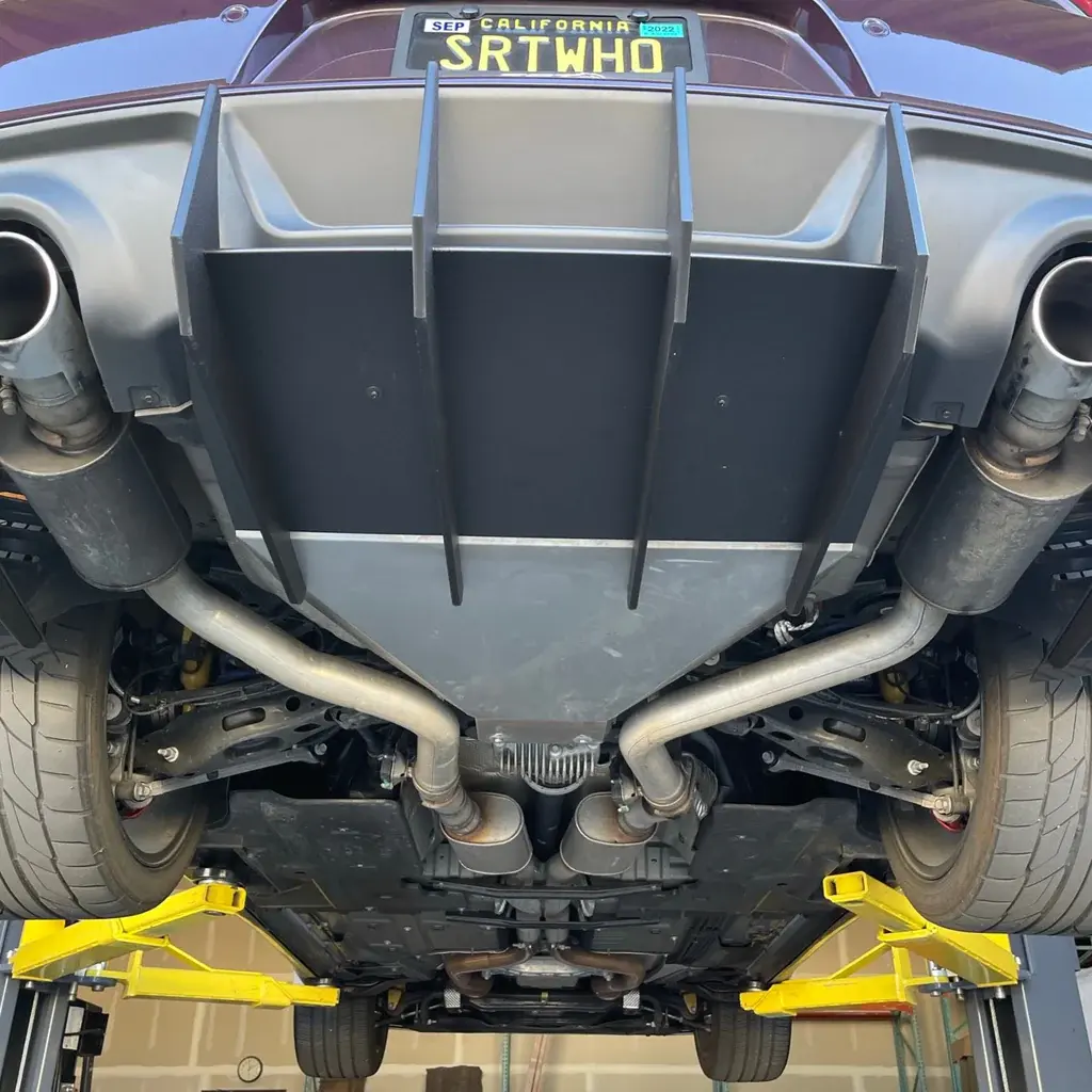 2020-2023 Dodge Charger Widebody Stealth Main Diffuser Center Only Black Powder Coated Threaded