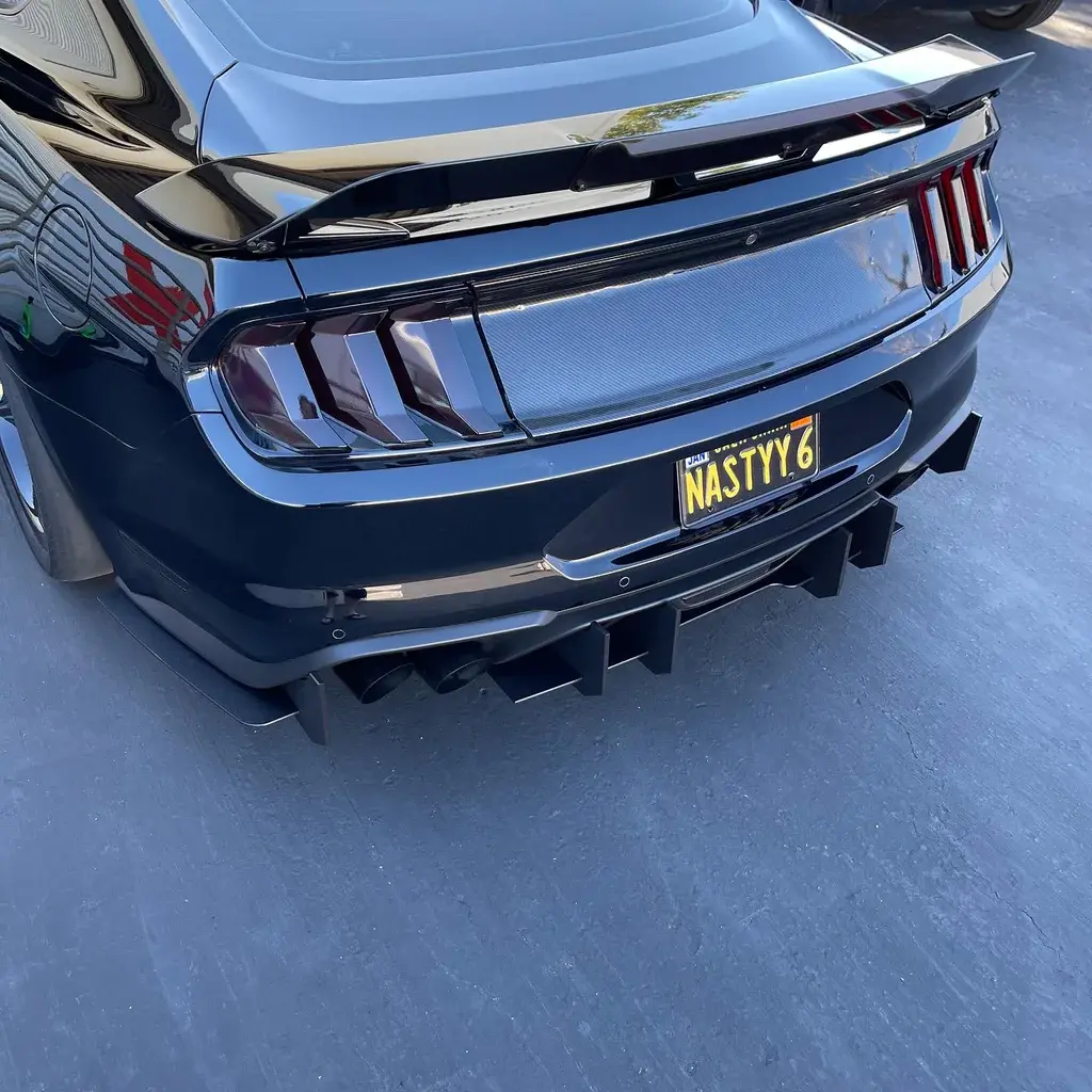 2018-2023 Ford Mustang GT Stealth Side Extensions (Two Side Pieces w/ Fins)