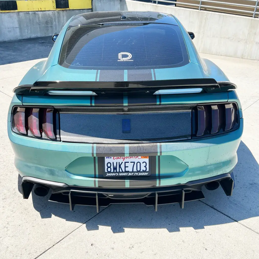 2018-2023 Ford Mustang EcoBoost Stealth Full 3 Piece Diffuser Kit Standard Aluminum - 23156003