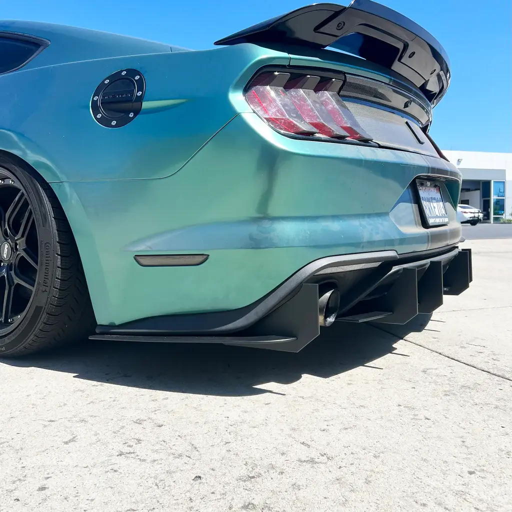 2018-2023 Ford Mustang EcoBoost Stealth Main Diffuser Center Only Black Powder Coated Aluminum