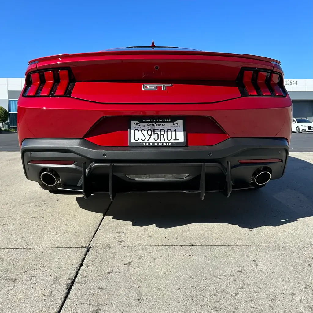 2024 Ford Mustang GT/EcoBoost Main Diffuser Center Only Black Powder Coated Aluminum