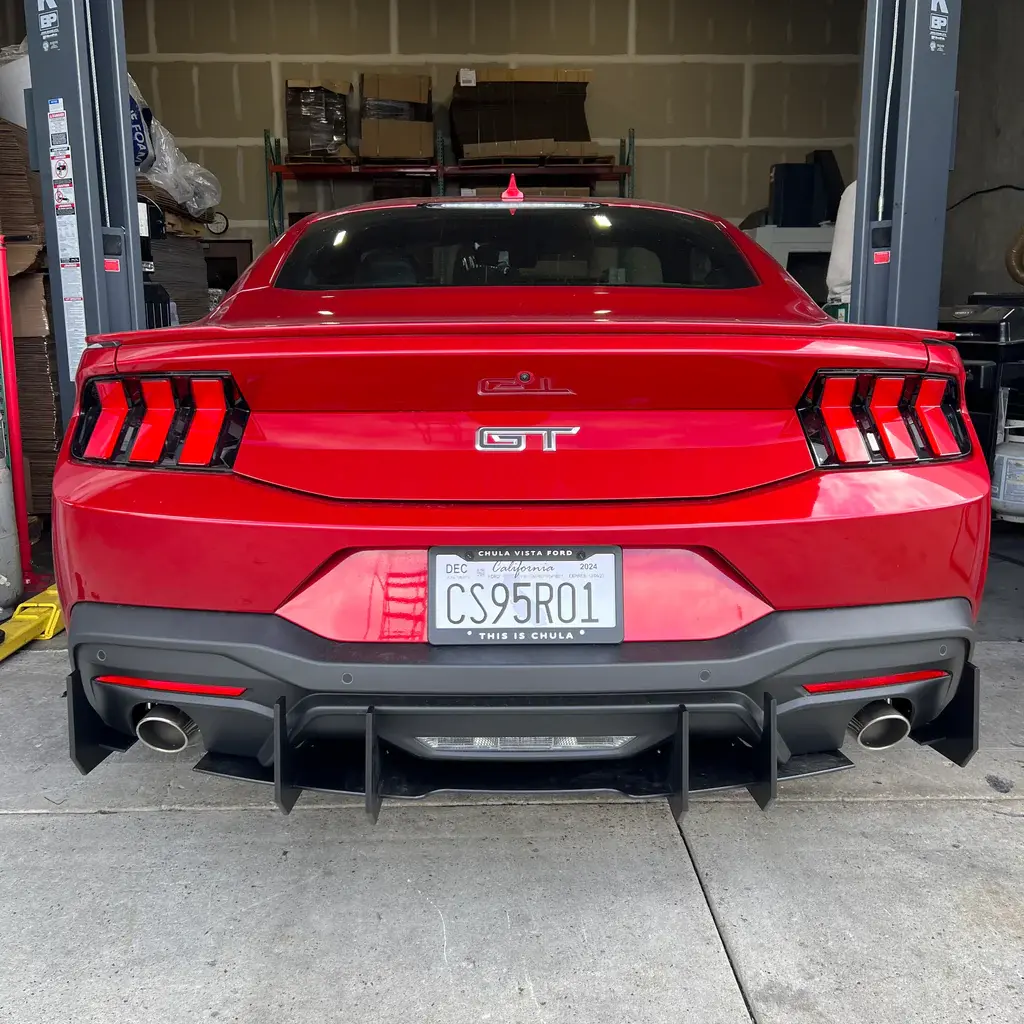 2024 Ford Mustang GT/EcoBoost Main Diffuser Center Only Black Powder Coated Aluminum