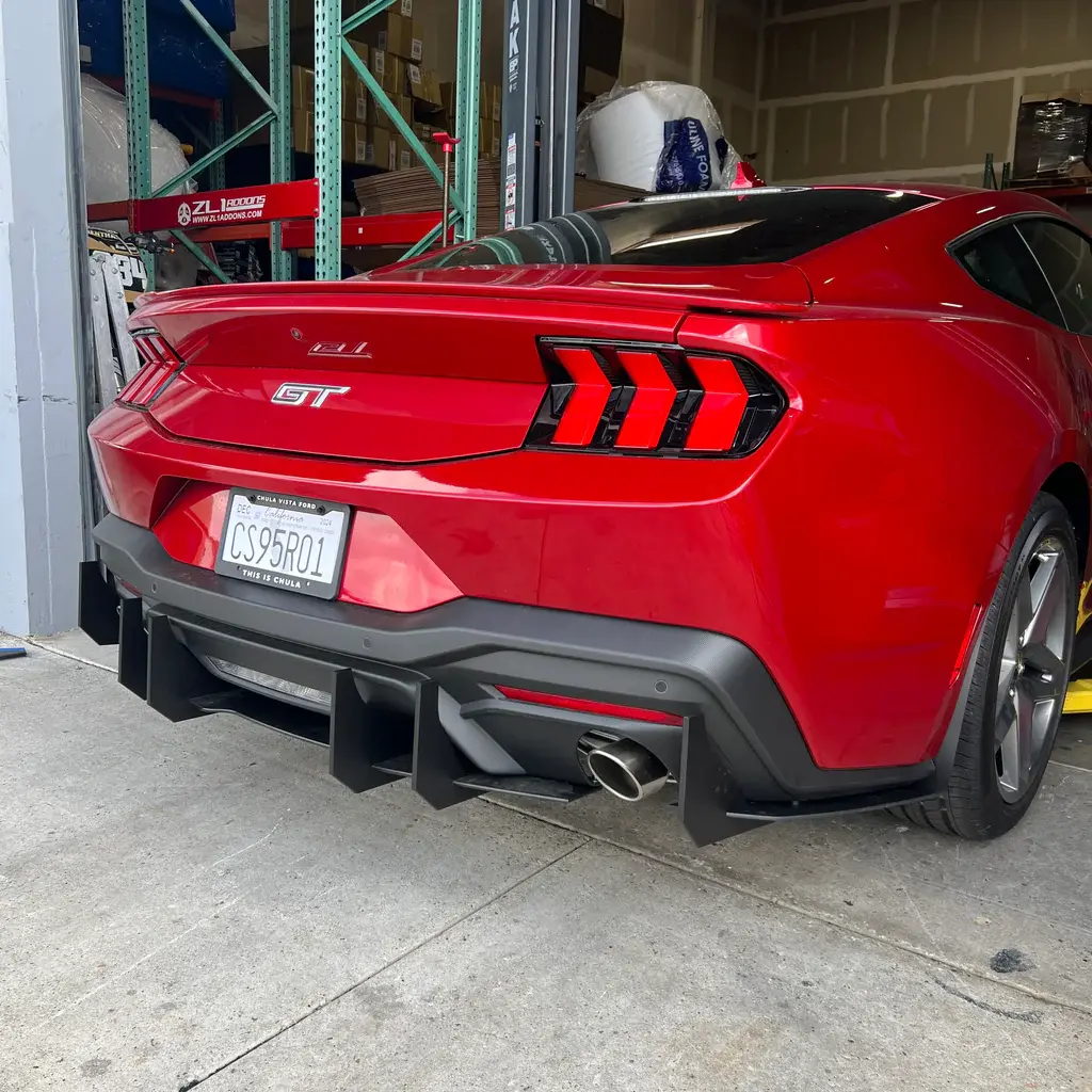 2024 Ford Mustang GT/EcoBoost Main Diffuser Center Only Black Powder Coated Aluminum