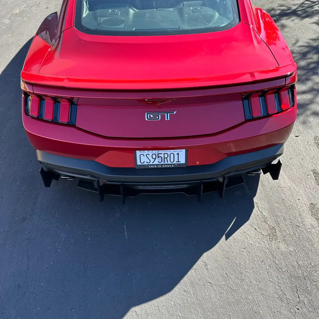 2024 Ford Mustang GT/EcoBoost Main Diffuser Center Only Black Powder Coated Aluminum