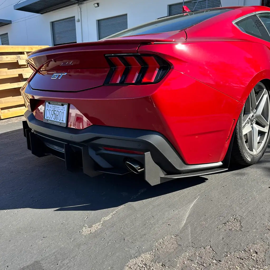 2024 Ford Mustang GT/EcoBoost Side Extensions (Two Side Pieces w/ Fins)