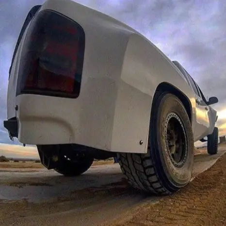 2007-2013 Chevrolet Silverado BedSides Rear Fenders Wide-Body 4.5" Flare 2" Rise for 5.5' Bed - Pair - AFC-107