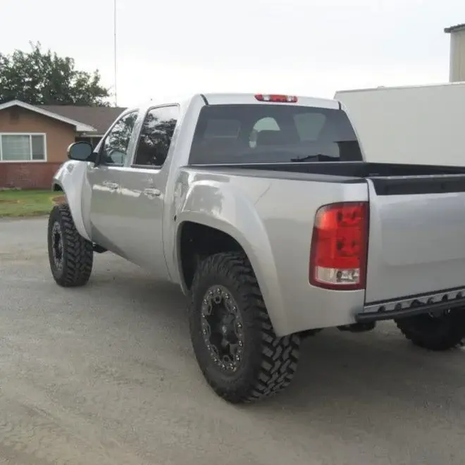 2007-2013 GMC Sierra BedSides Rear Fenders Wide-Body 4.5" Flare 2" Rise for 5.5' Bed - Pair