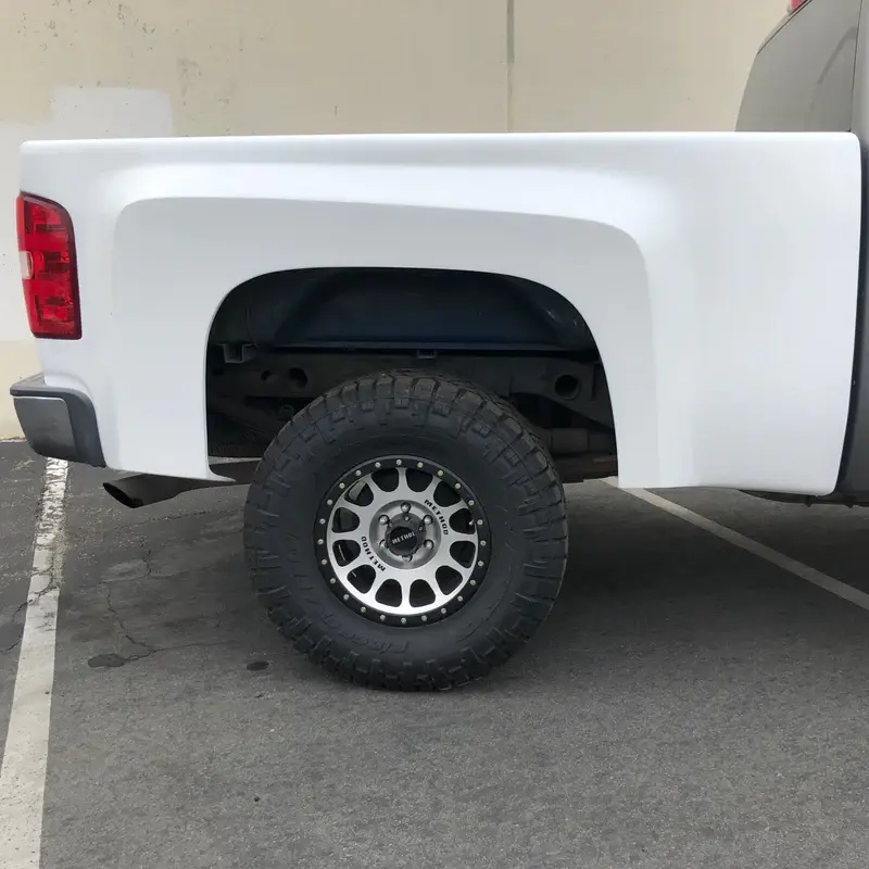 2007-2013 Chevrolet Silverado BedSides Rear Fenders Wide-Body 4.5" Flare 2" Rise for 6.5' Bed - Pair