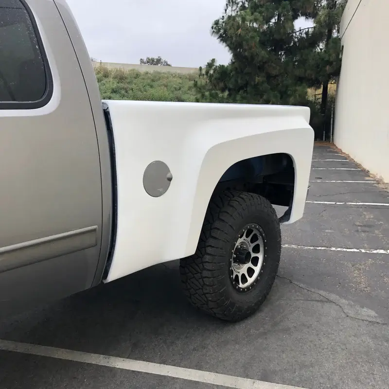 2007-2013 Chevrolet Silverado BedSides Rear Fenders Wide-Body 4.5" Flare 2" Rise for 6.5' Bed - Pair - AFC-168