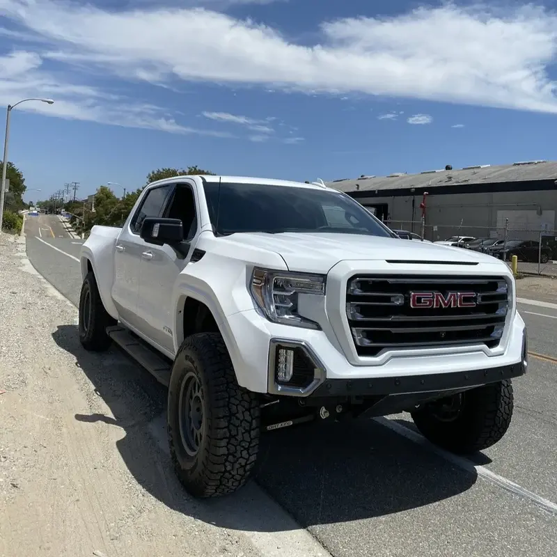 2019-2021 GMC Sierra BedSides Rear Fenders Wide-Body 4.5" Flare 2" Rise for 5.5' Bed - Pair - AFC-173