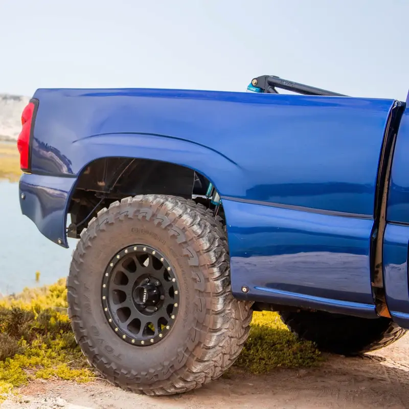 1999-2006 Chevrolet Silverado BedSides Rear Fenders Wide-Body 4.5" Flare 3" Rise for 6.5' Bed - Pair