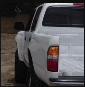 1995-2004 Toyota Tacoma BedSides Rear Fenders Wide-Body 4" Flare 3" Rise for Mini Bed - Pair