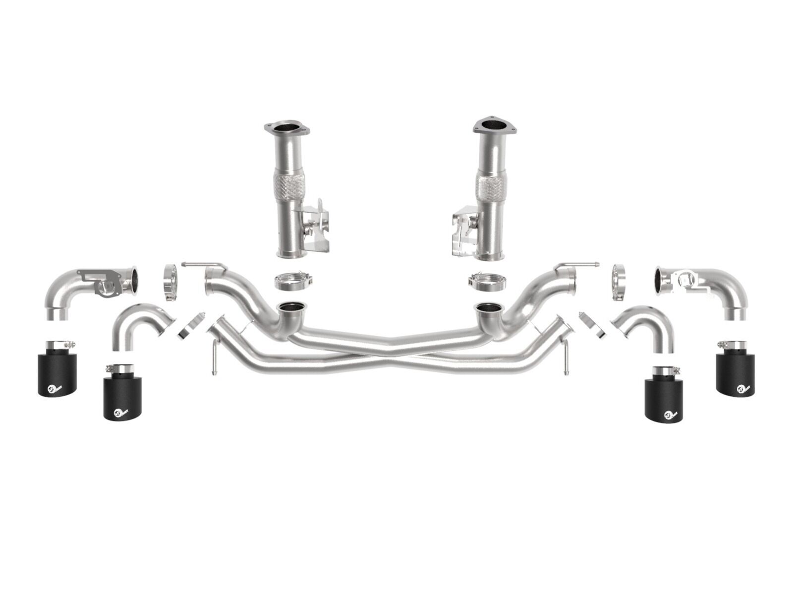 2020-2022 Chevrolet Corvette C8 aFe MACH Force-Xp 304 Stainless Steel Cat-Back Exhaust Black