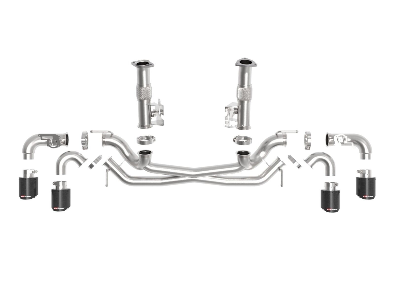 2020-2022 Chevrolet Corvette C8 aFe MACH Force-Xp 304 Stainless Steel Cat-Back Exhaust Carbon