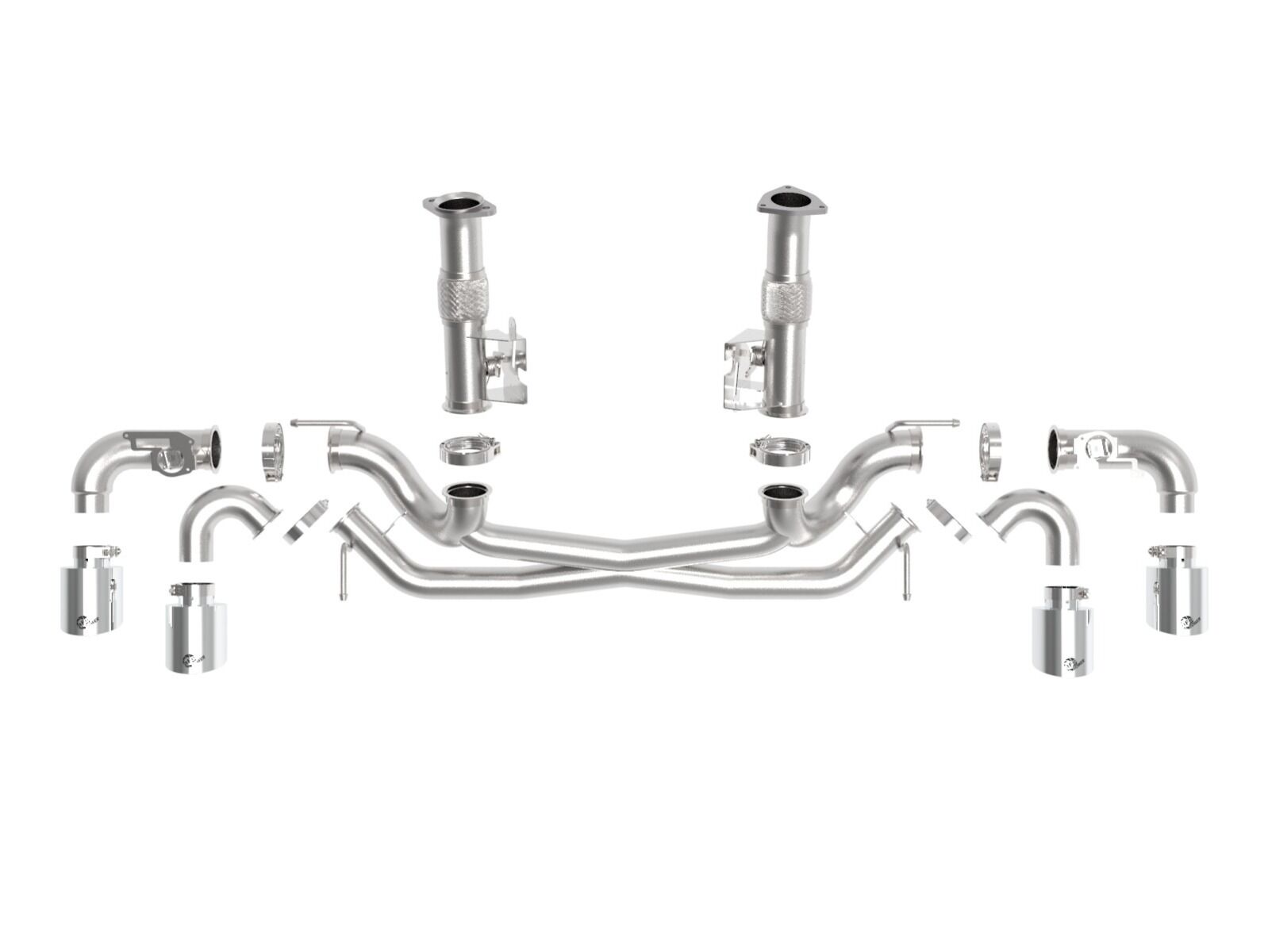 2020-2022 Chevrolet Corvette C8 aFe MACH Force-Xp 304 Stainless Steel Cat-Back Exhaust Polished