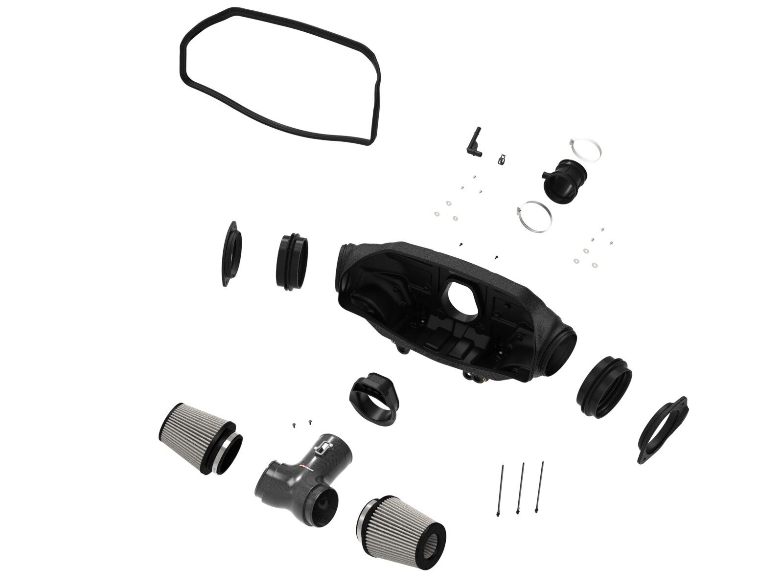 2020-2022 Chevrolet Corvette C8 aFe Track Series Carbon Fiber Cold Air Intake System With Pro DRY S Filters