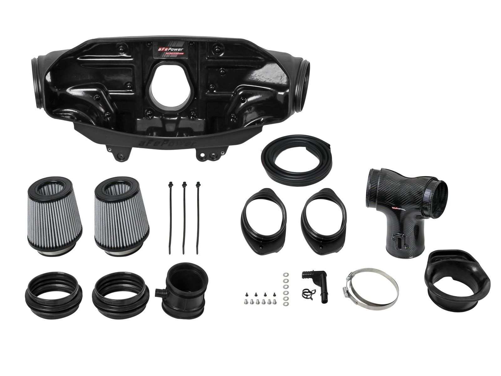 2020-2022 Chevrolet Corvette C8 aFe Track Series Carbon Fiber Cold Air Intake System With Pro DRY S Filters