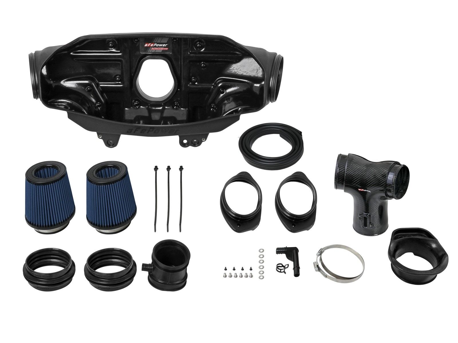 2020-2022 Chevrolet Corvette C8 aFe Track Series Carbon Fiber Cold Air Intake System With Pro 5R Filters