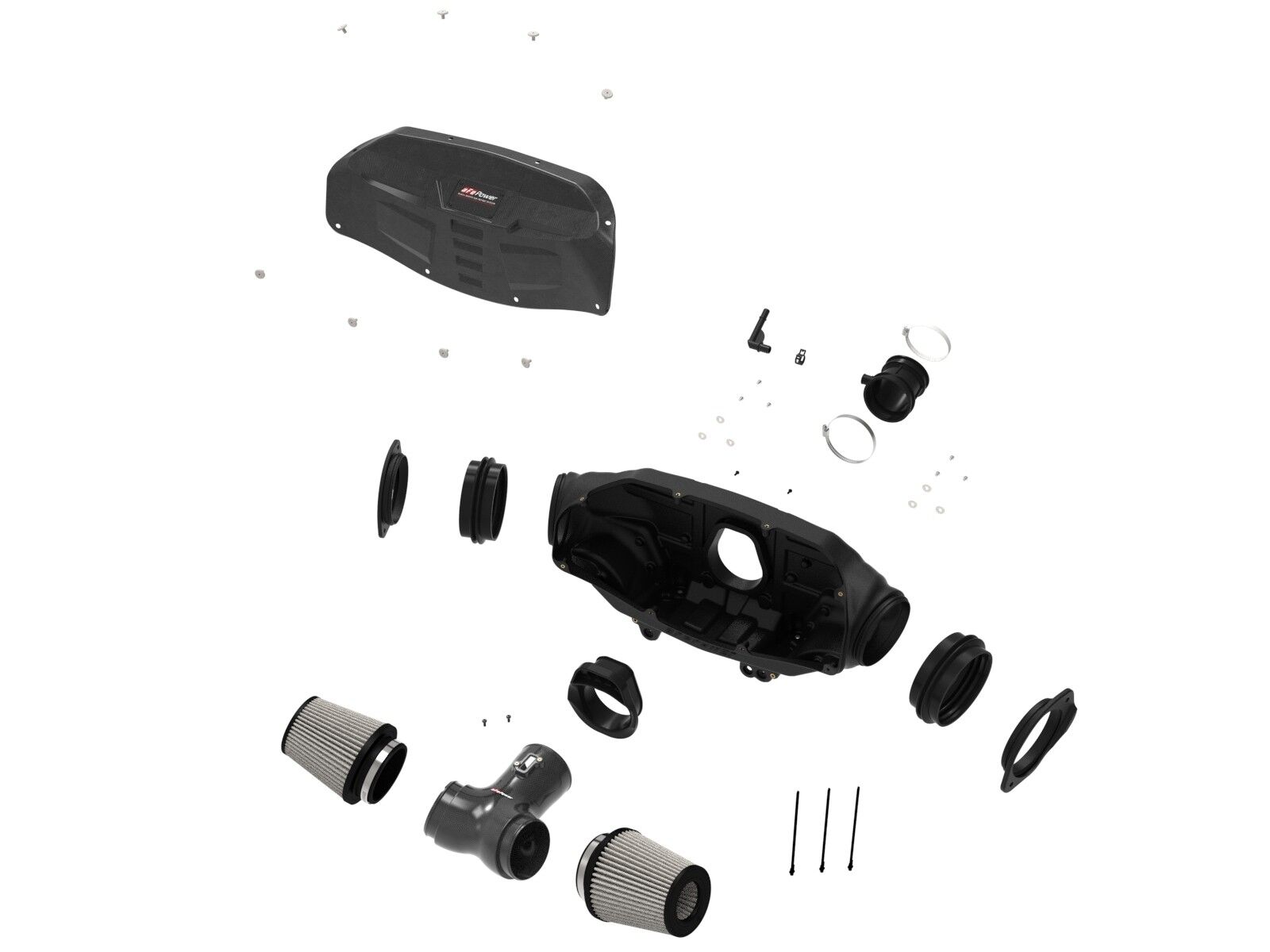 2020-2022 Corvette C8 aFe Black Series Carbon Fiber Cold Air Intake System With Pro DRY S Filters