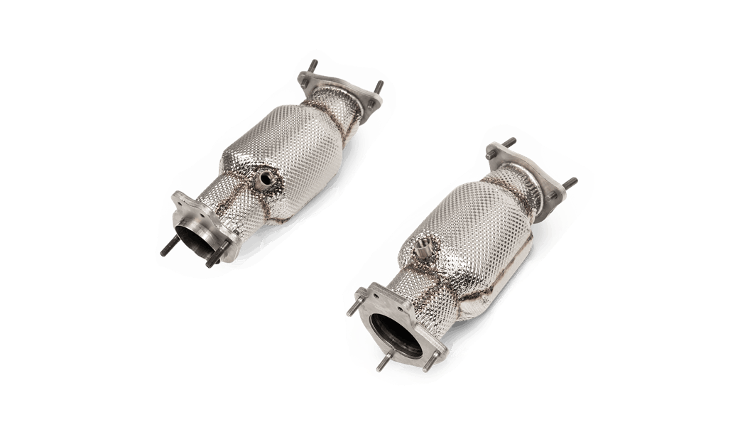 2020-2023 Chevrolet Corvette C8 Akrapovic Link Pipe Set w/Catalytic Converter (SS) - L-CO/SS/1