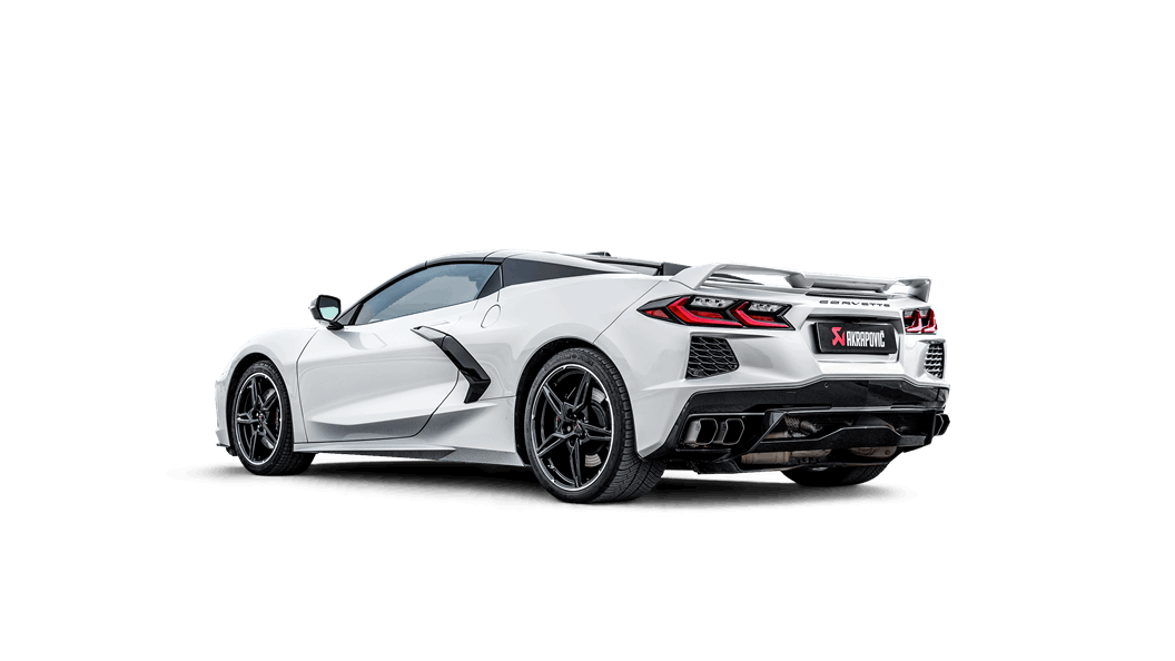 2020-2023 Chevrolet Corvette C8 Akrapovic Slip-On Line (Titanium)