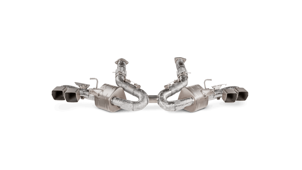 2020-2023 Chevrolet Corvette C8 Akrapovic Slip-On Line (Titanium) - S-CO/TI/3