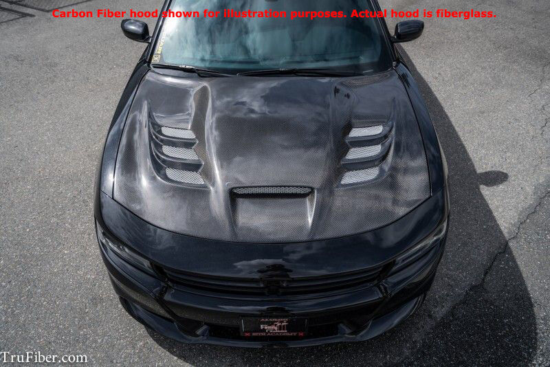 2015-2023 Dodge Charger A80 Fiberglass Heat Extractor Hood