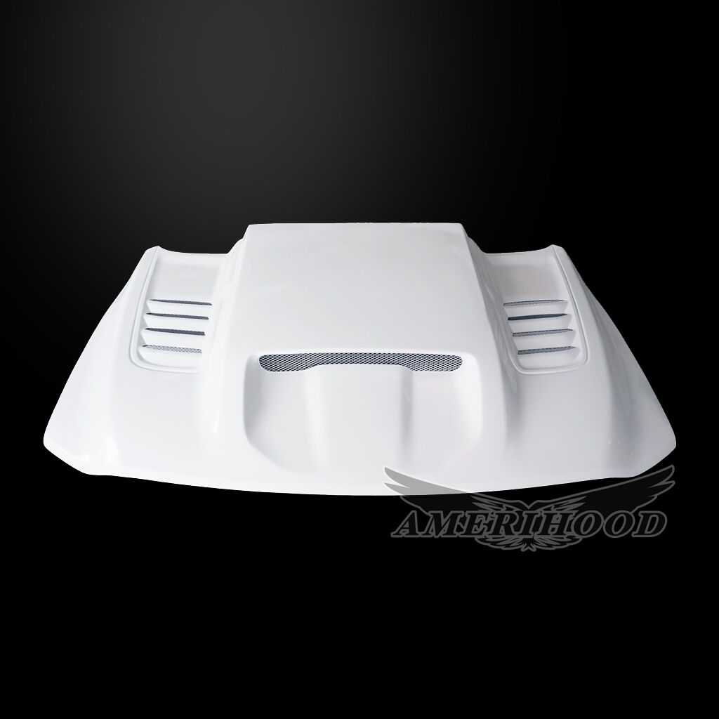 2021-2024 Ram 1500 TRX RIP-Style Dual-Functional Ram Air Fiberglass Hood