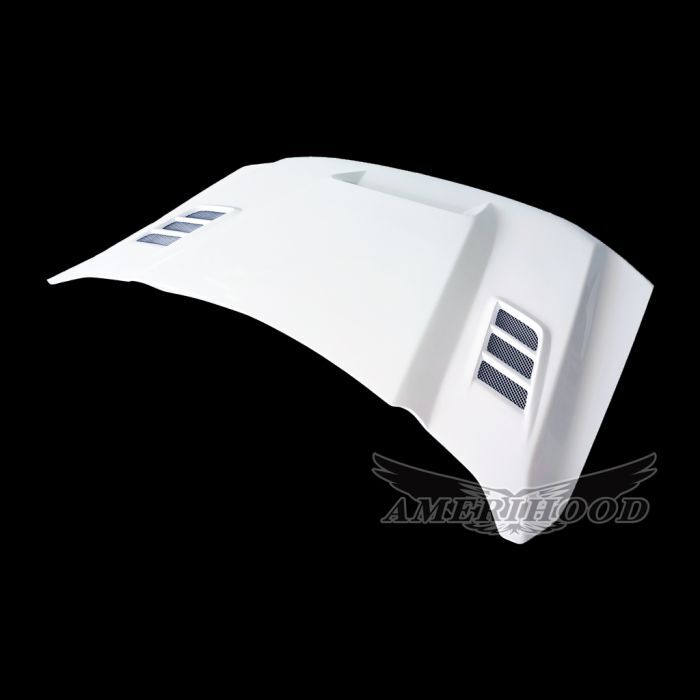 2023-2025 Ford F-250/F-350/F-450 Super Duty SSK Fiberglass Dual-Functional Ram Air Hood - F2523AHSSKFHW