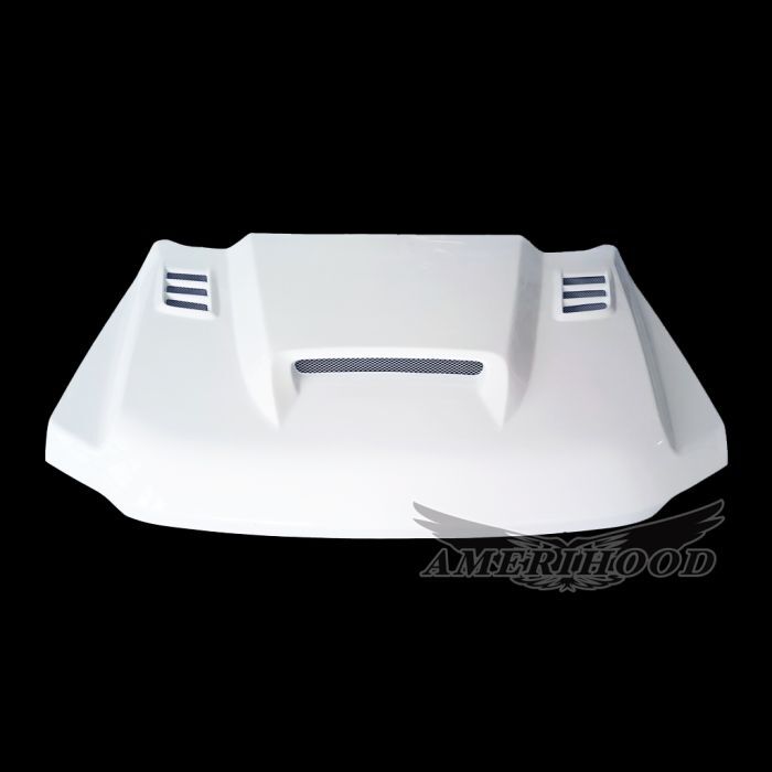 2023-2025 Ford F-250/F-350/F-450 Super Duty SSK Fiberglass Dual-Functional Ram Air Hood - F2523AHSSKFHW