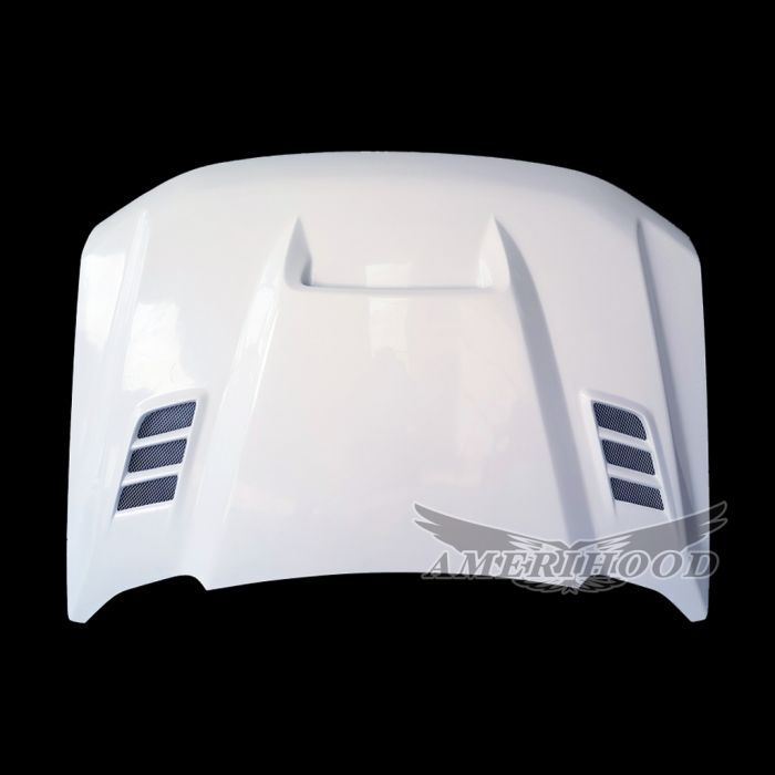 2023-2025 Ford F-250/F-350/F-450 Super Duty SSK Fiberglass Dual-Functional Ram Air Hood - F2523AHSSKFHW