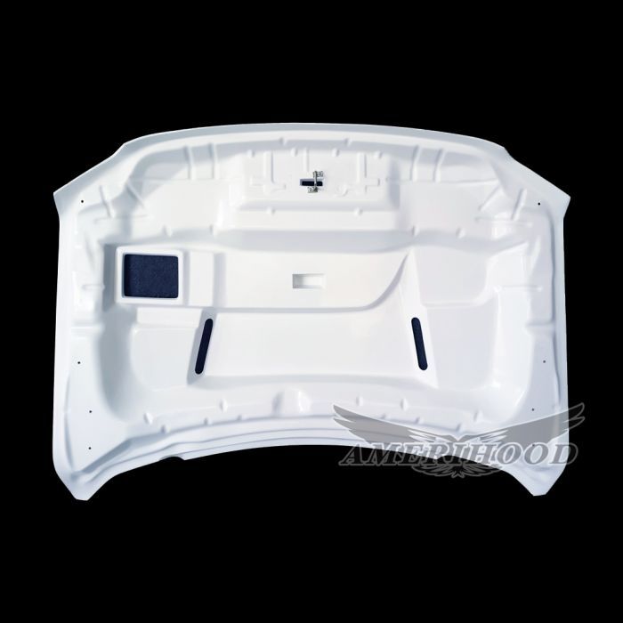2023-2025 Ford F-250/F-350/F-450 Super Duty SSK Fiberglass Dual-Functional Ram Air Hood - F2523AHSSKFHW