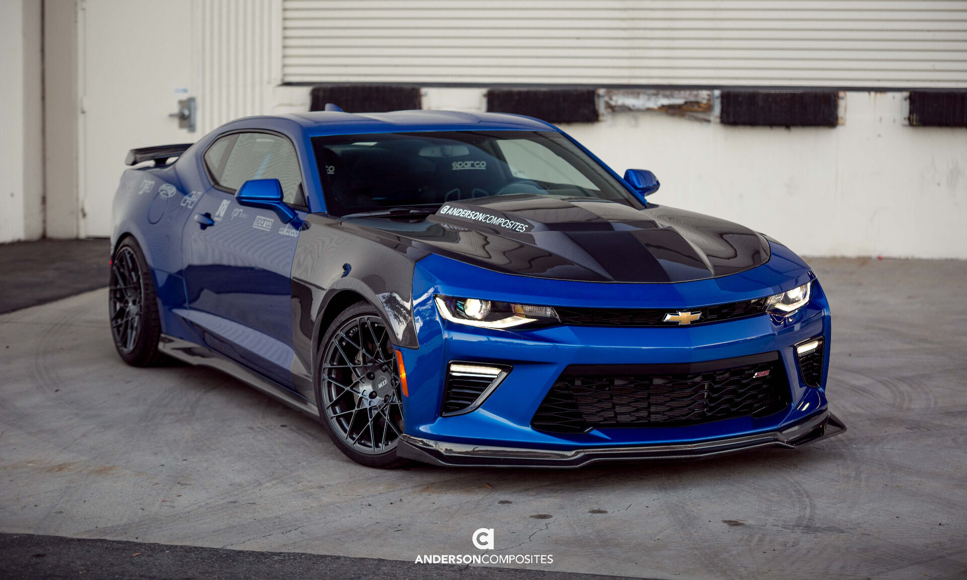 2016-2024 Chevrolet Camaro SS/LT/LS Type-SS Carbon Fiber Fenders by Anderson Composites 2PC