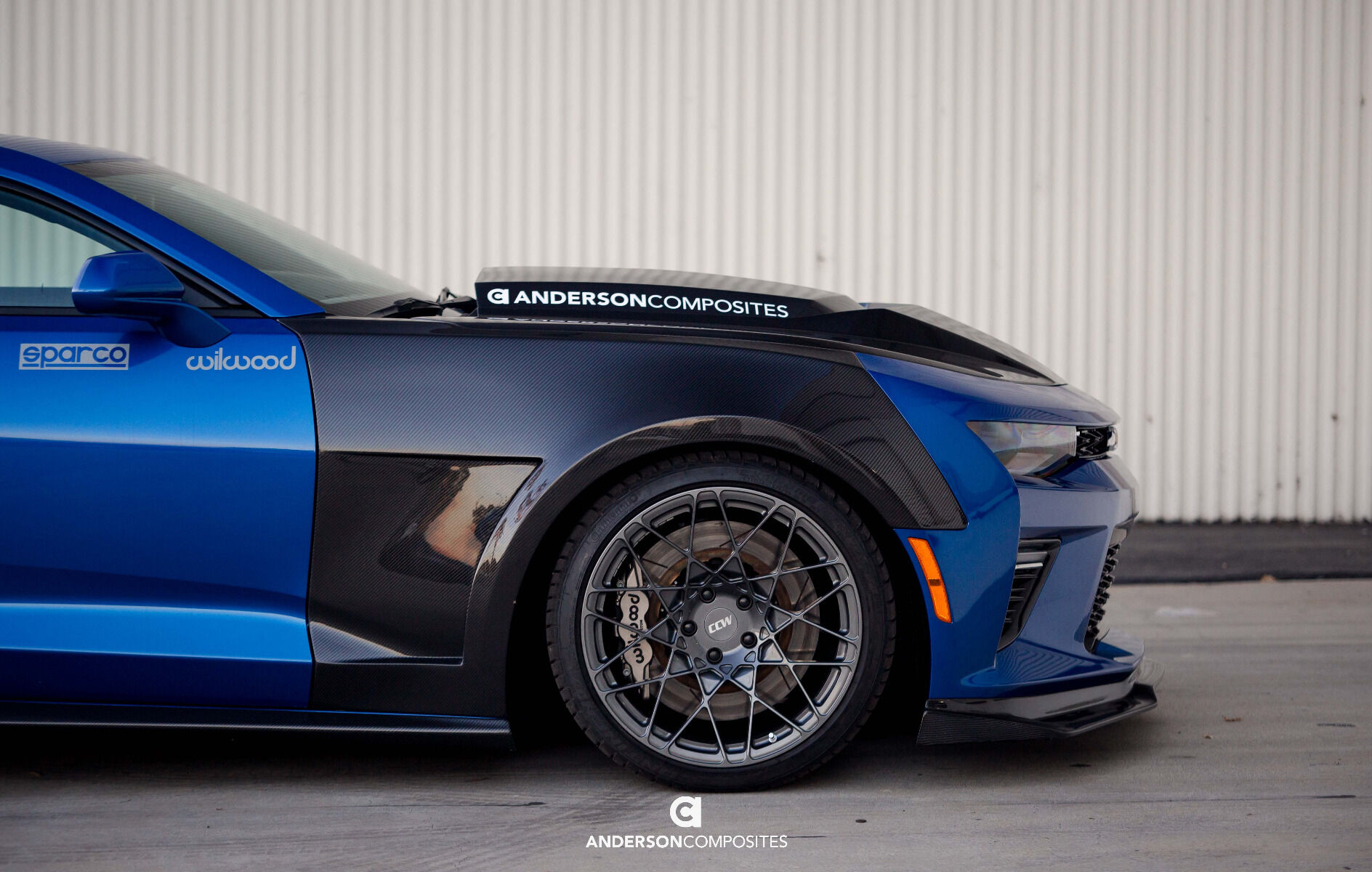 2016-2024 Chevrolet Camaro SS/LT/LS Type-SS Carbon Fiber Fenders by Anderson Composites 2PC