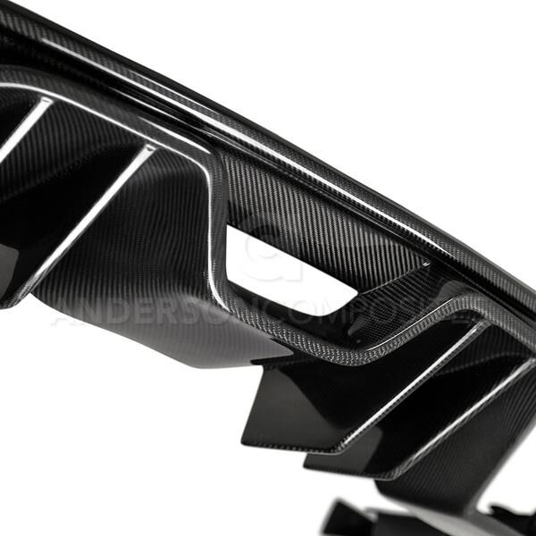 2015-2017 Ford Mustang Premium Quad-Tip Exhaust Carbon Fiber Rear Diffuser by Anderson Composites
