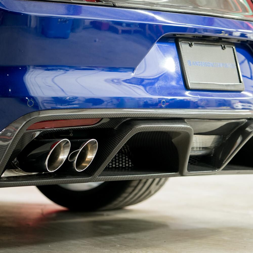 2015-2017 Ford Mustang Premium GT350 Style Carbon Fiber Rear Diffuser by Anderson Composites