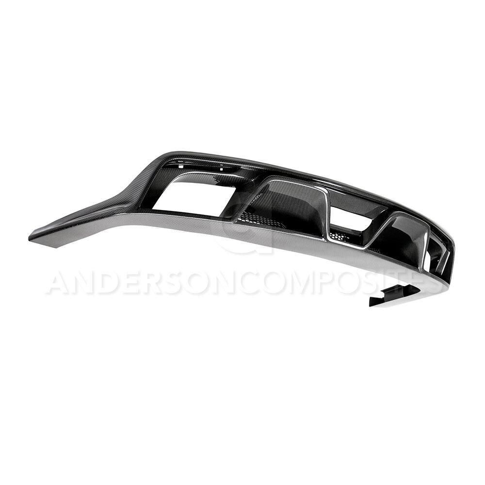 2015-2017 Ford Mustang Premium GT350 Style Carbon Fiber Rear Diffuser by Anderson Composites