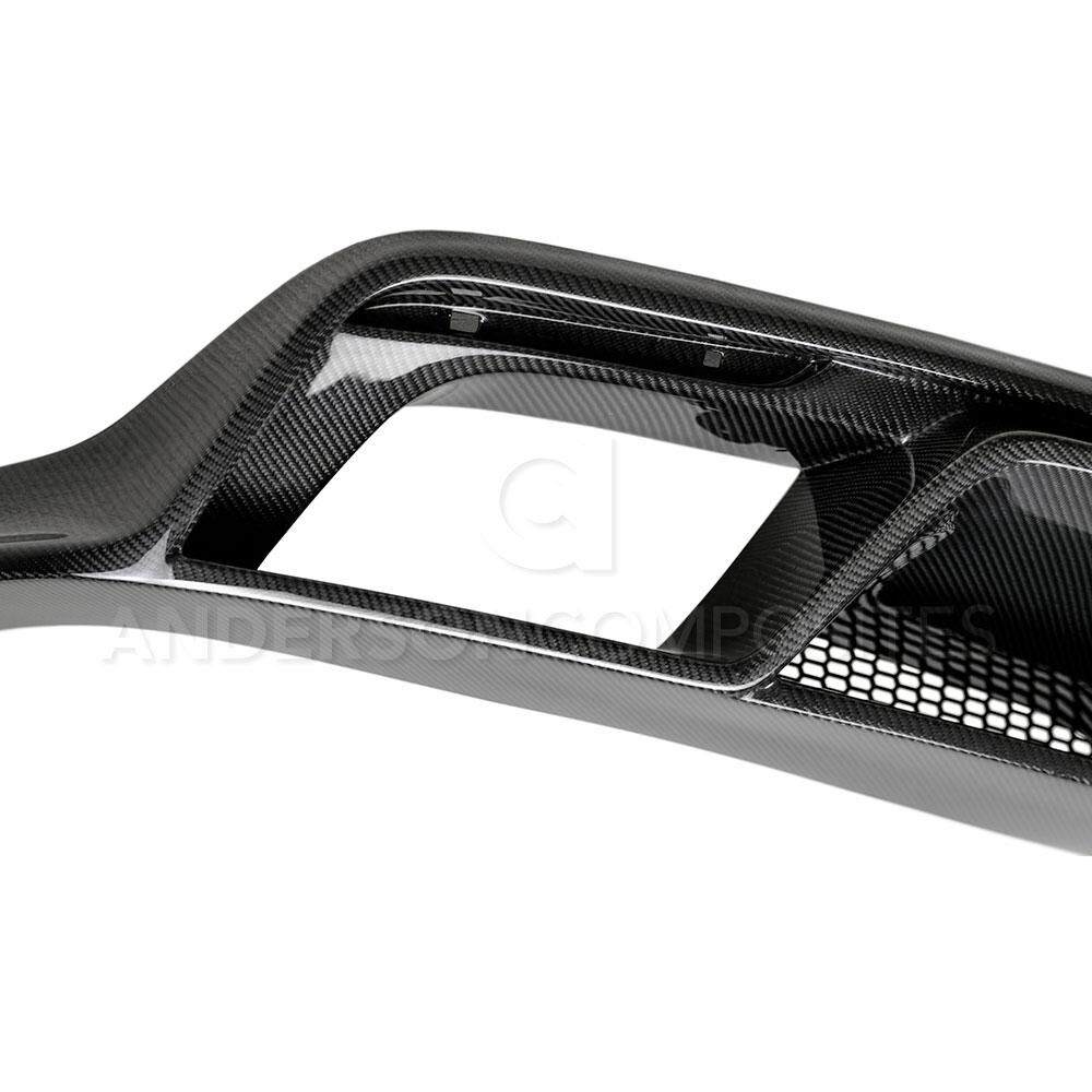 2015-2017 Ford Mustang Premium GT350 Style Carbon Fiber Rear Diffuser by Anderson Composites