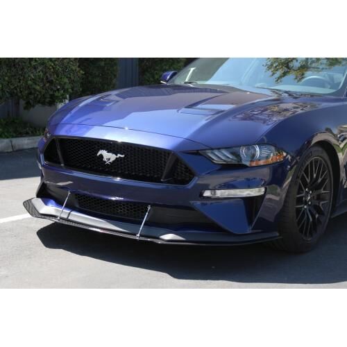 2018-2023 Ford Mustang w/Perf Pkg APR Carbon Fiber Front Splitter With Rods