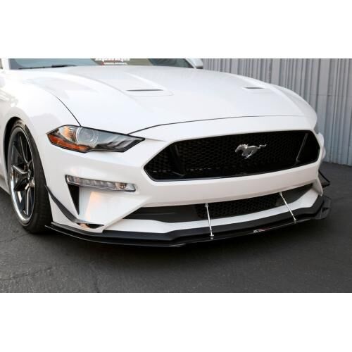 2018-2023 Ford Mustang Base APR Carbon Fiber Front Splitter With Rods