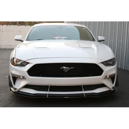 2018-2023 Ford Mustang Base APR Carbon Fiber Front Splitter With Rods