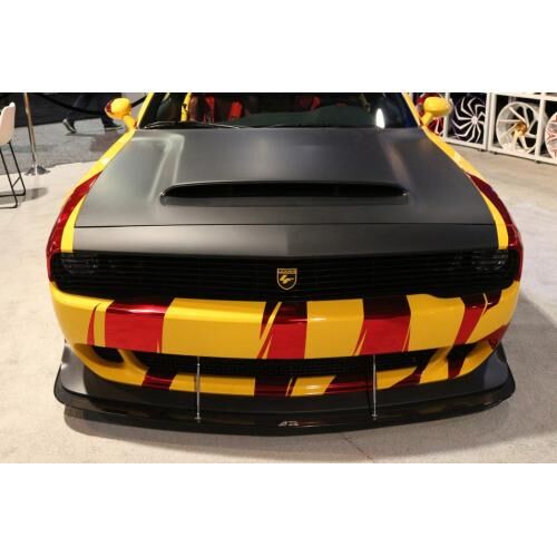2018-2019 Dodge Challenger Widebody Demon/HellCat APR Carbon Fiber Front Splitter with Rods