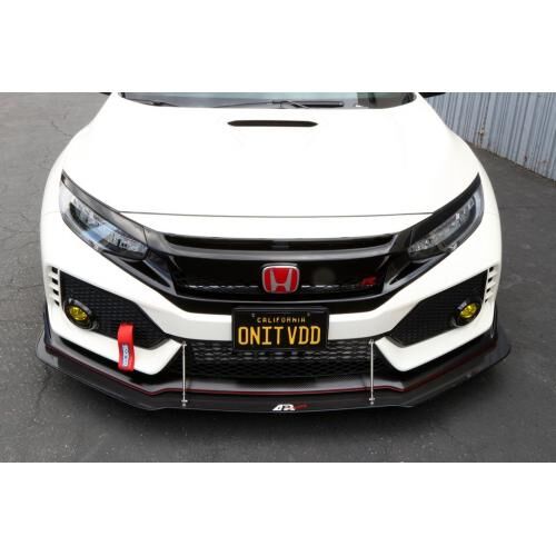 2017-2019 Honda Civic Type-R APR Carbon Fiber Front Splitter + Rods