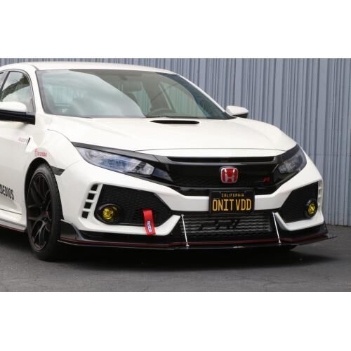 2017-2019 Honda Civic Type-R APR Carbon Fiber Front Splitter + Rods