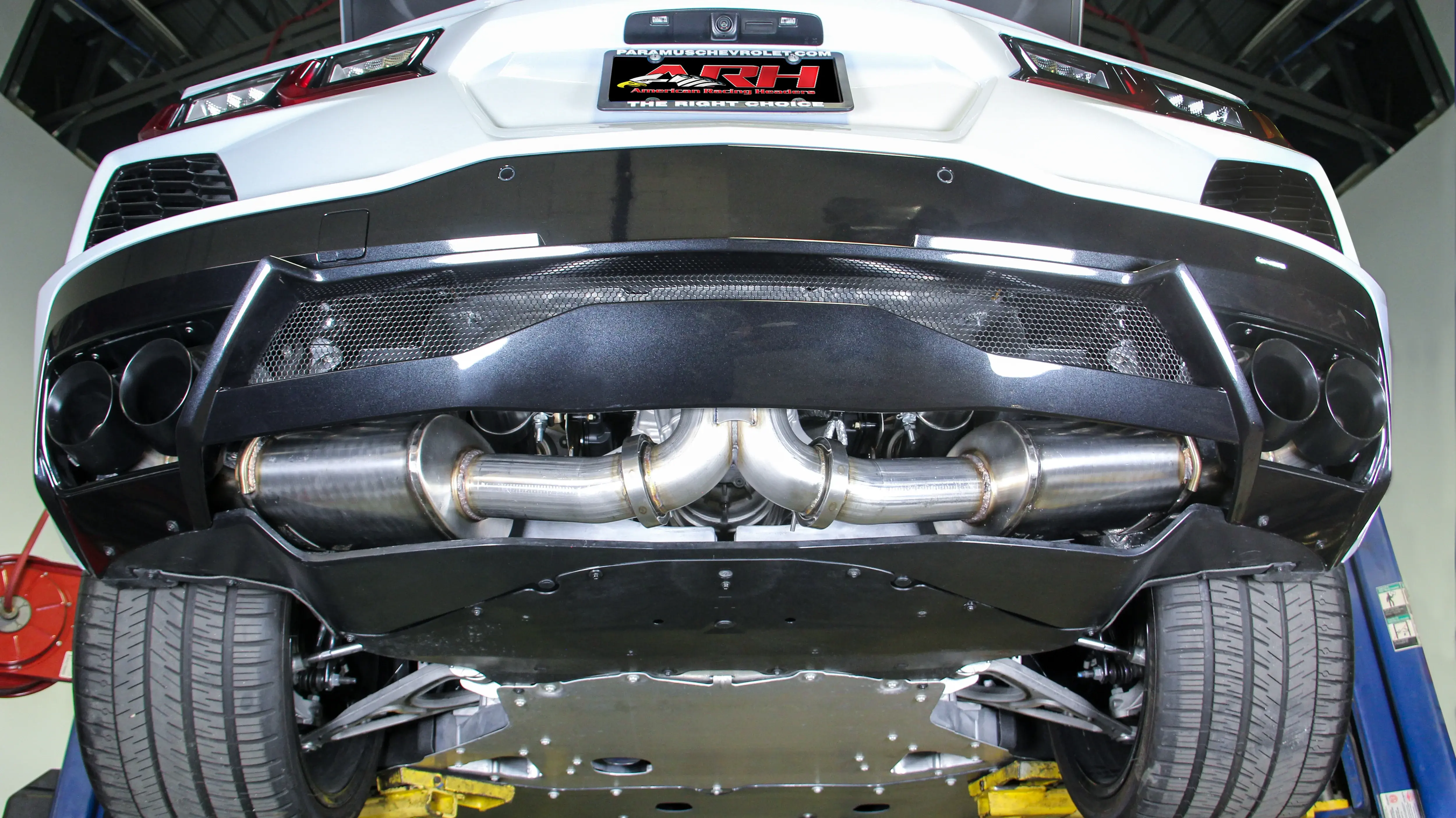 2020-2021 Chevrolet Corvette C8 3in Catback Exhaust System w/ Polished Tips by American Racing Headers