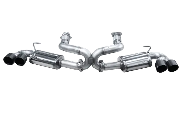 2020-2021 Chevrolet Corvette C8 3in Catback Exhaust System w/ Black Tips by American Racing Headers