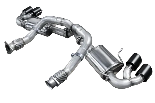 2020-2021 Chevrolet Corvette C8 3in Catback Exhaust System w/ Black Tips by American Racing Headers